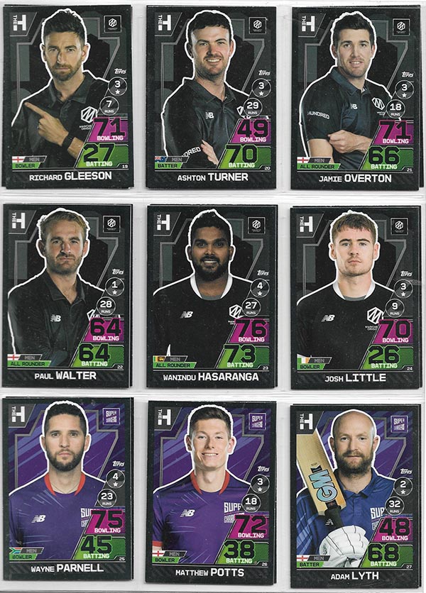 Topps 2023 Cricket Attax The Hundred (160) - PARTIAL