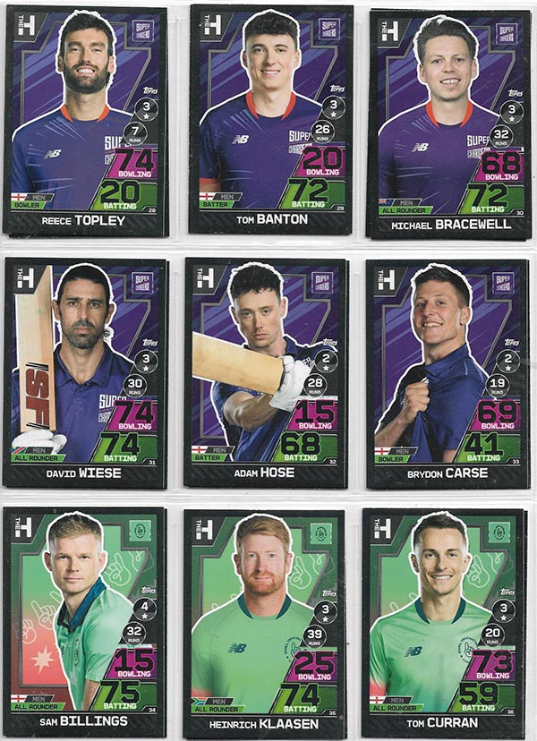 Topps 2023 Cricket Attax The Hundred (160) - PARTIAL