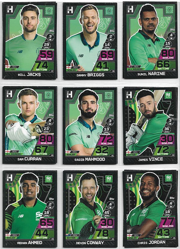 Topps 2023 Cricket Attax The Hundred (160) - PARTIAL