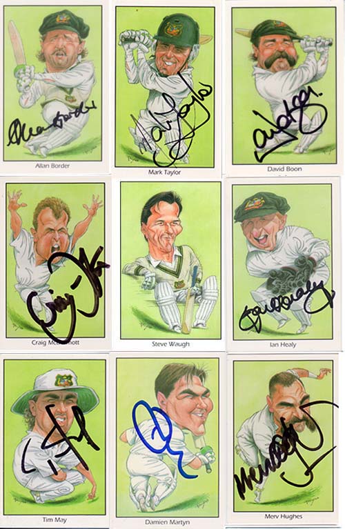 County Print 1993 Australian Test Cricketers by John Ireland (25)