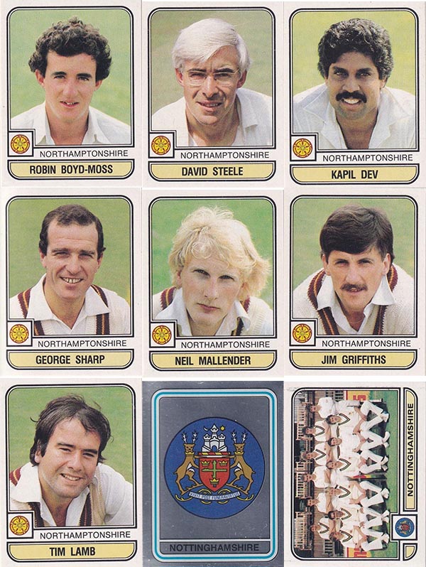 Panini 1983 World Of Cricket Stickers (268)