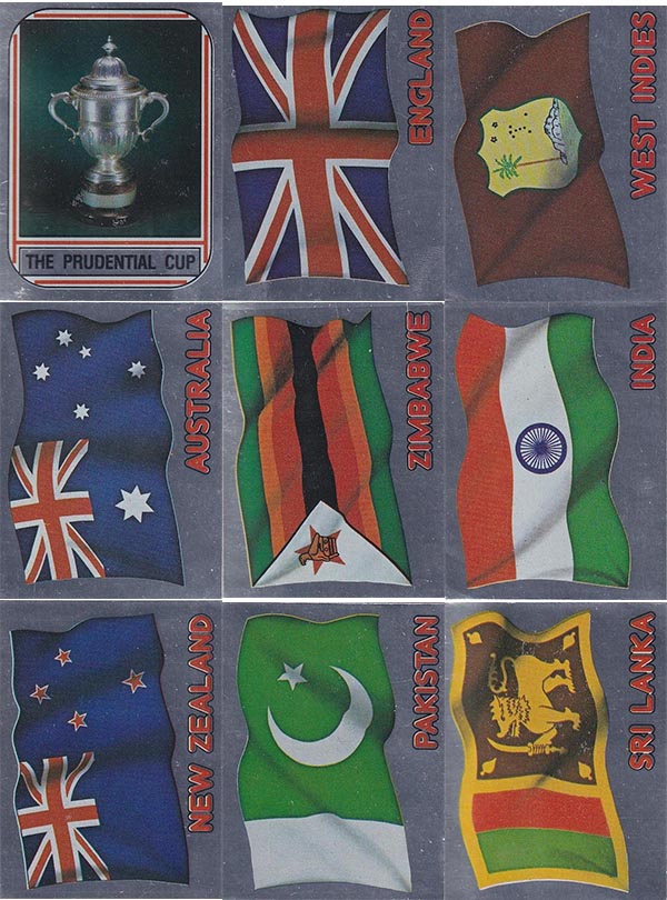 Panini 1983 World Of Cricket Stickers (268)