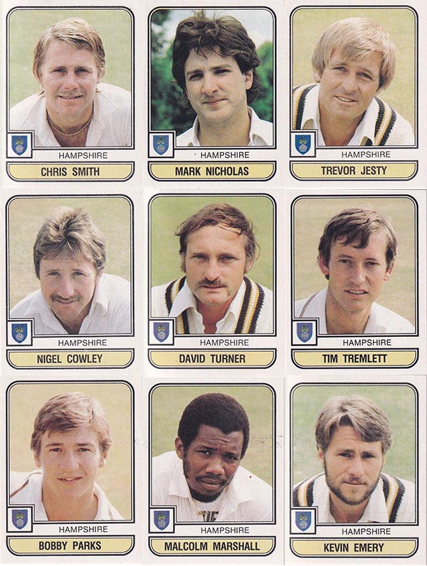 Panini 1983 World Of Cricket Stickers (268)