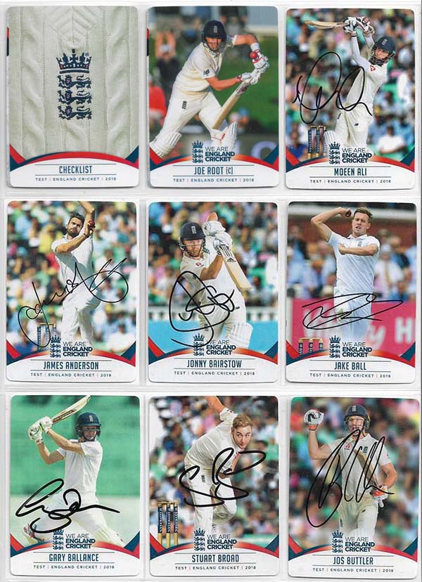 Tap N Play 2018 England Cricket Cards (100) + Specials