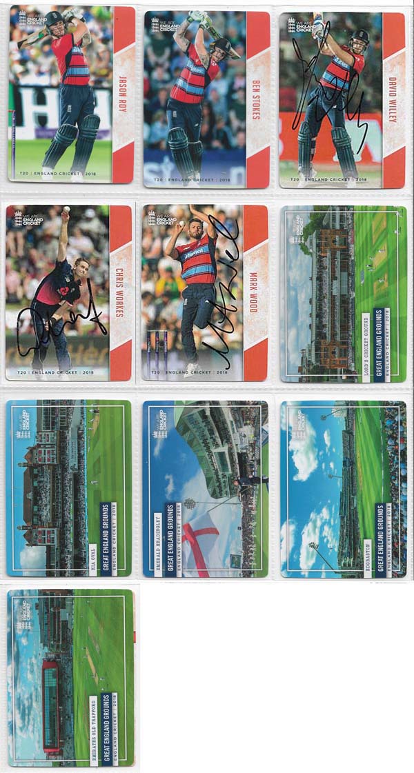 Tap N Play 2018 England Cricket Cards (100) + Specials