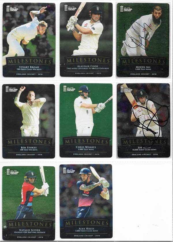 Tap N Play 2018 England Cricket Cards (100) + Specials