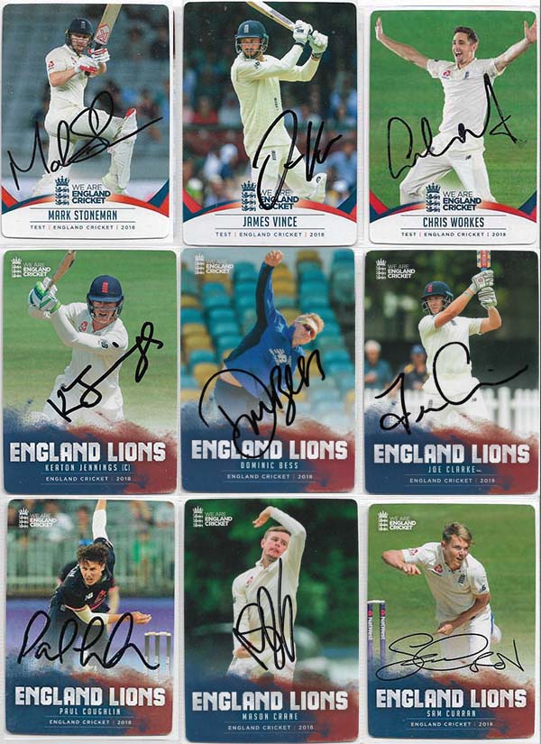 Tap N Play 2018 England Cricket Cards (100) + Specials