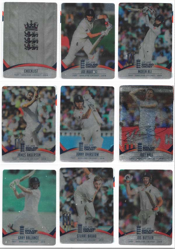 Tap N Play 2018 England Cricket Cards Silver (100)