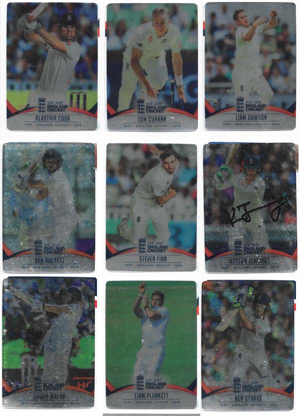 Tap N Play 2018 England Cricket Cards Silver (100)