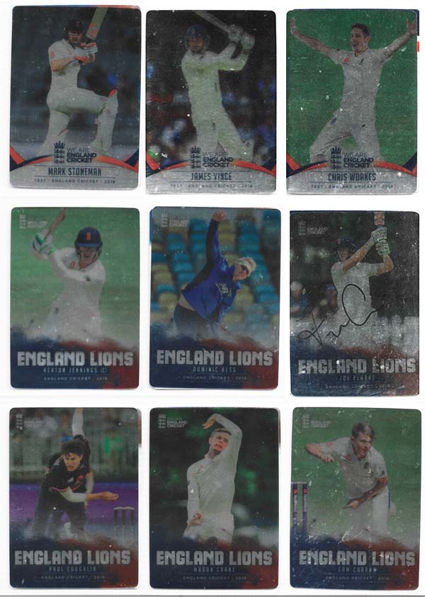 Tap N Play 2018 England Cricket Cards Silver (100)