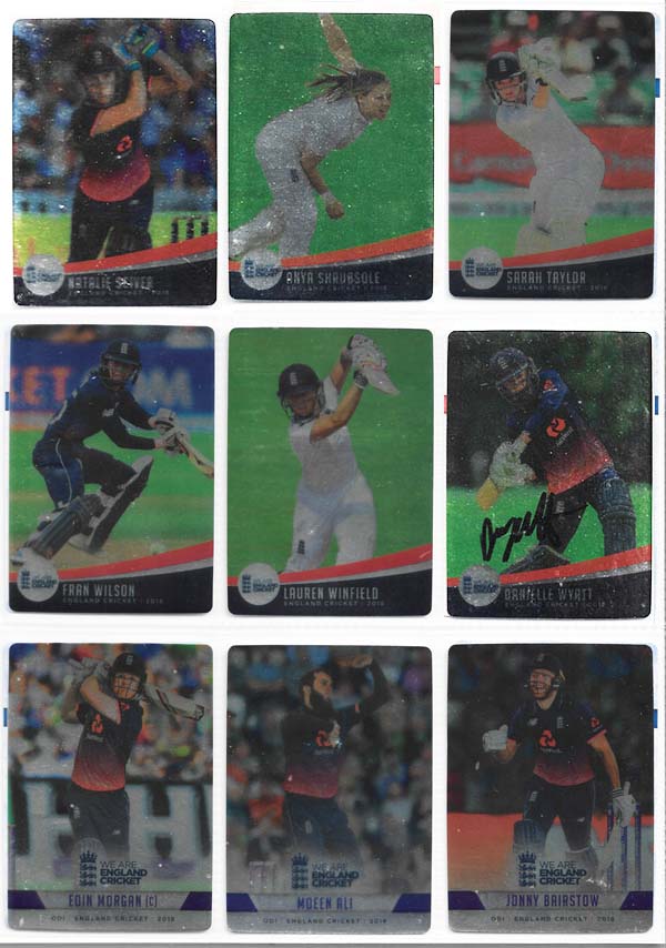 Tap N Play 2018 England Cricket Cards Silver (100)