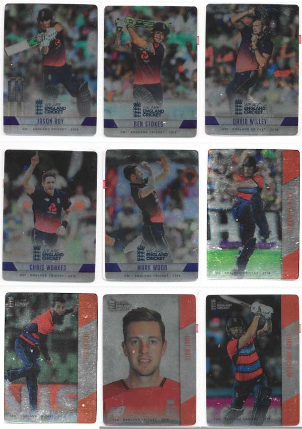 Tap N Play 2018 England Cricket Cards Silver (100)
