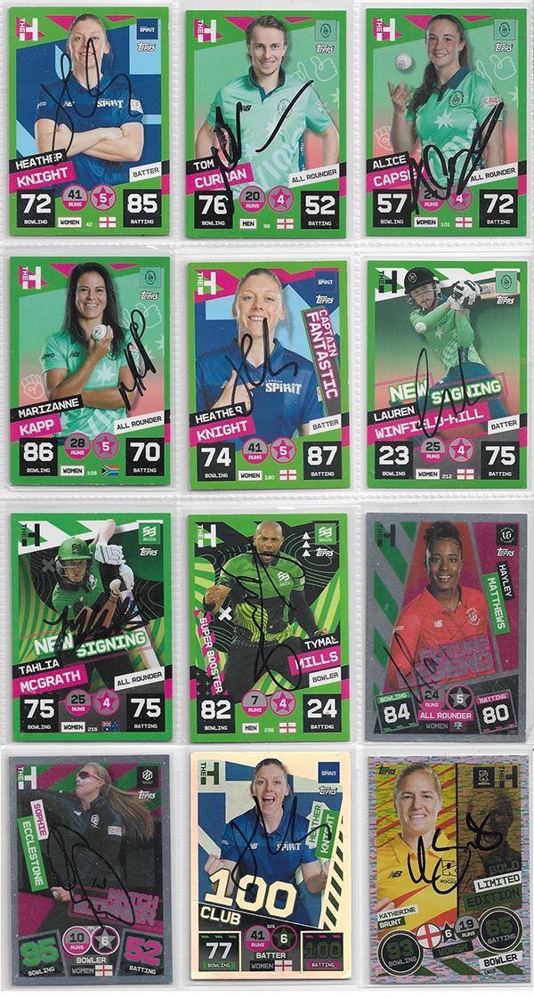 Topps 2022 Cricket Attax The Hundred (328) + Specials (PARTIAL)
